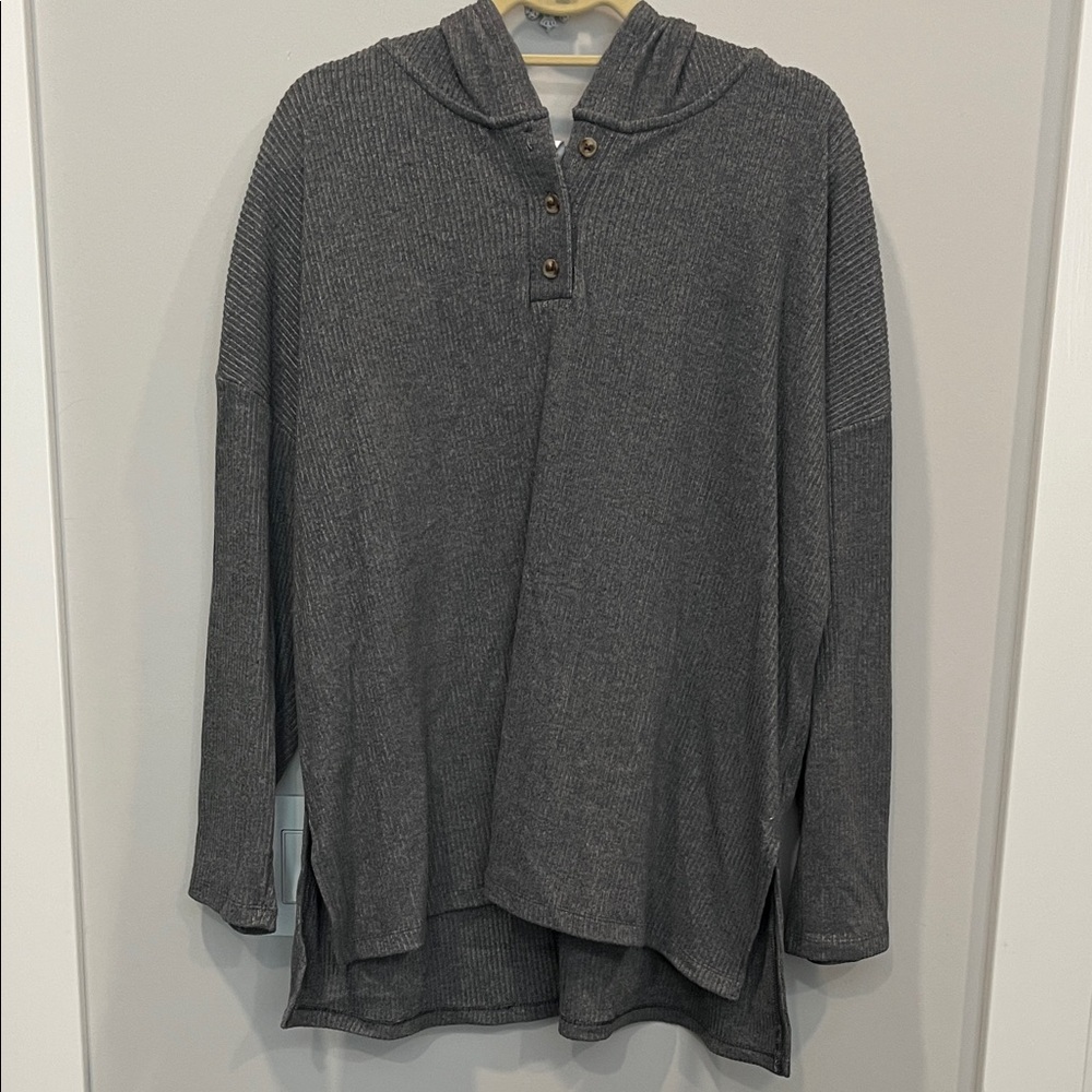 Old Navy Women's Gray Hooded Sweatshirt
